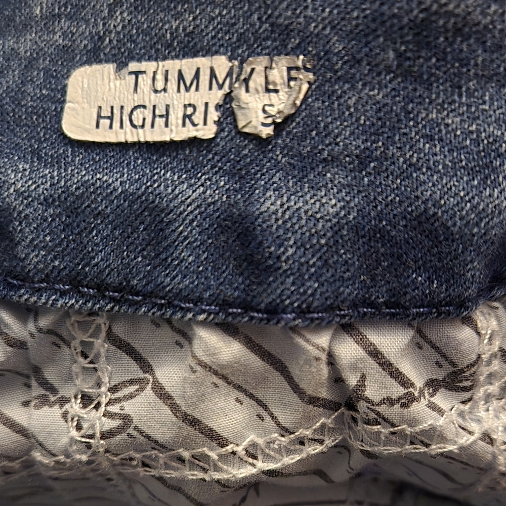 Women's Seven7 Tummyless High Rise Skinny Jeans Medium Wash, Size 14 - Picture 5 of 9